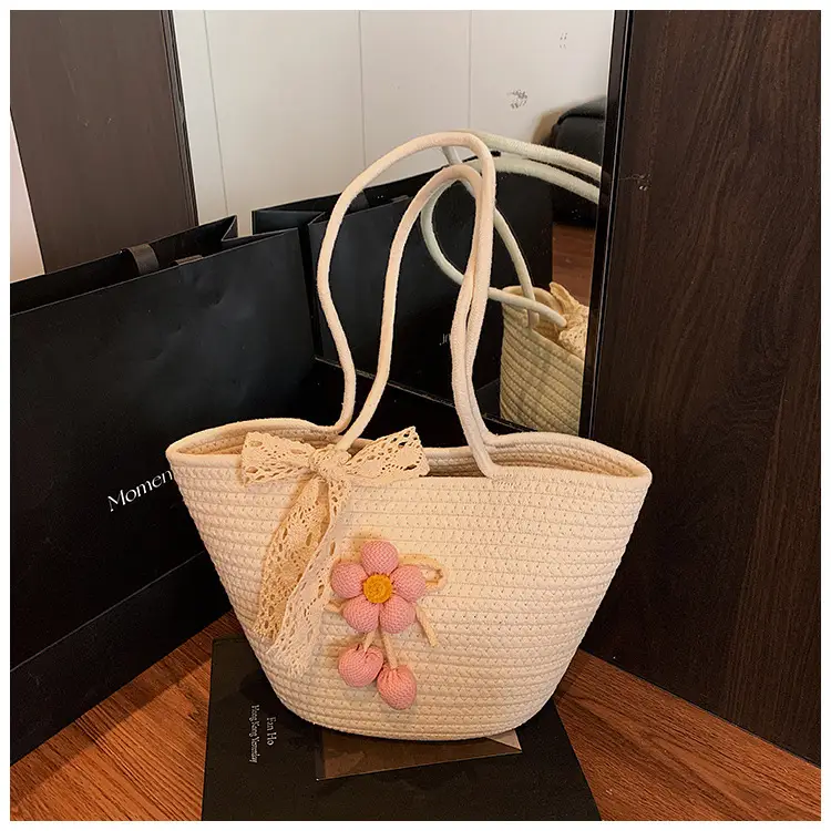 Women Straw Tote Bag Large Capacity Beach Travel Luggage — feature 23