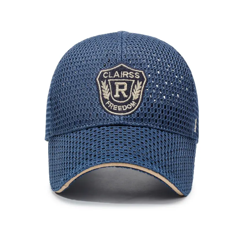 Men's Blue Carass & Reed Sun Hat with Logo - Image 9