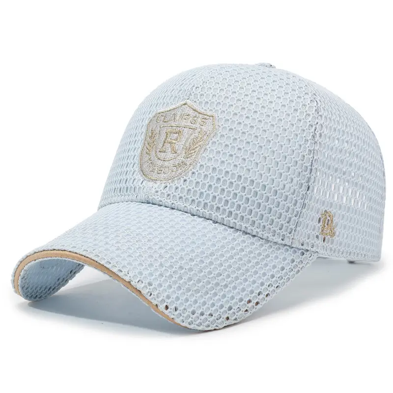 Men's Blue Carass & Reed Sun Hat with Logo - Image 3