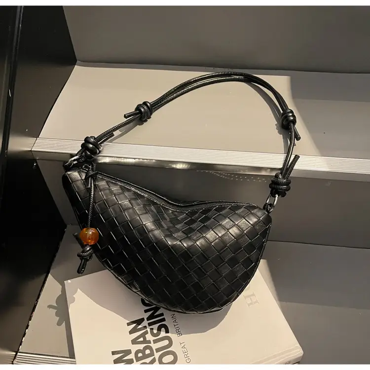 Women's Silver Saddle Crossbody Bag with Lace Trim — feature 29