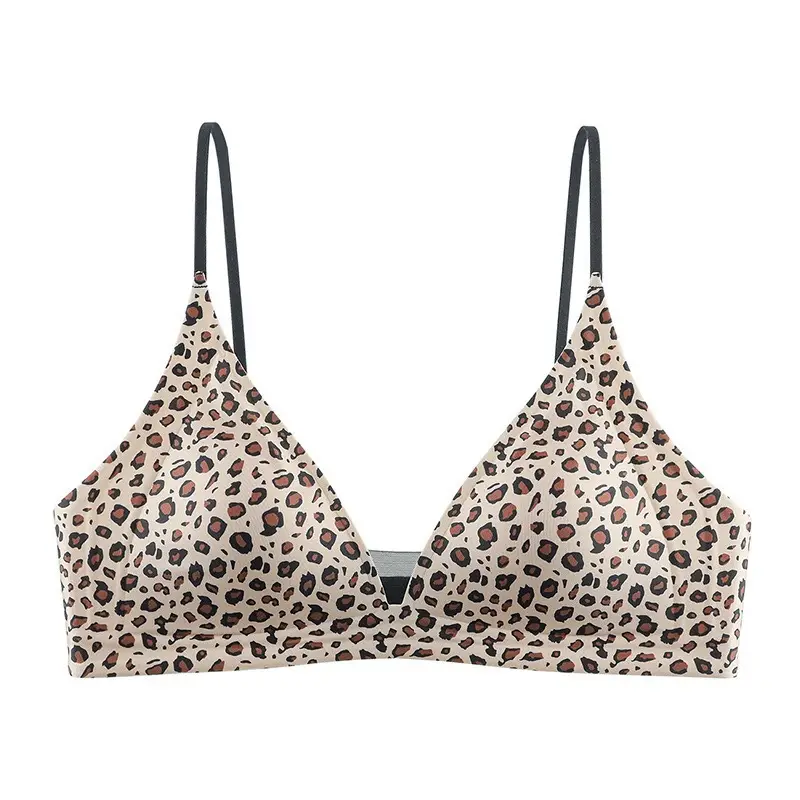 Fengzhixin Original French Deep V Triangle Cup Intimates Without Rims Beautiful Back Seamless Push-Up Summer Thin Bra