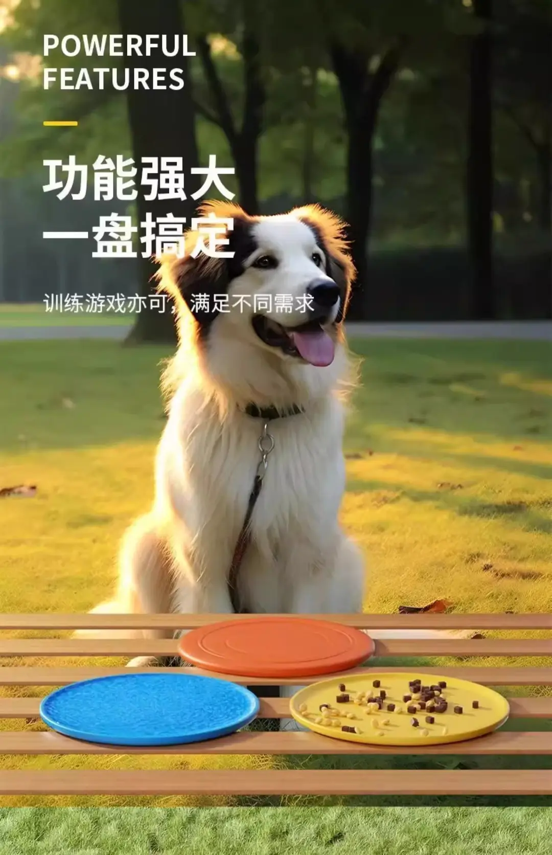 Dog Frisbee Dog Soft Frisbee Border Collie Supplies Pet Toys Bite-Resistant Training Frisbee Golden Retriever Dog Supplies — feature 4