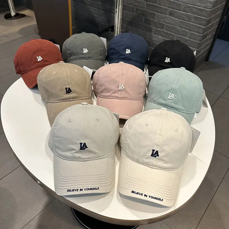 Women Baseball Cap LA Logo Casual Curved Bim — feature 2
