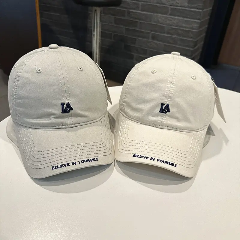 Women Baseball Cap LA Logo Casual Curved Bim — feature 3