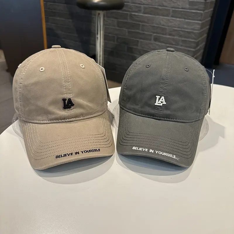 Women Baseball Cap LA Logo Casual Curved Bim — feature 4