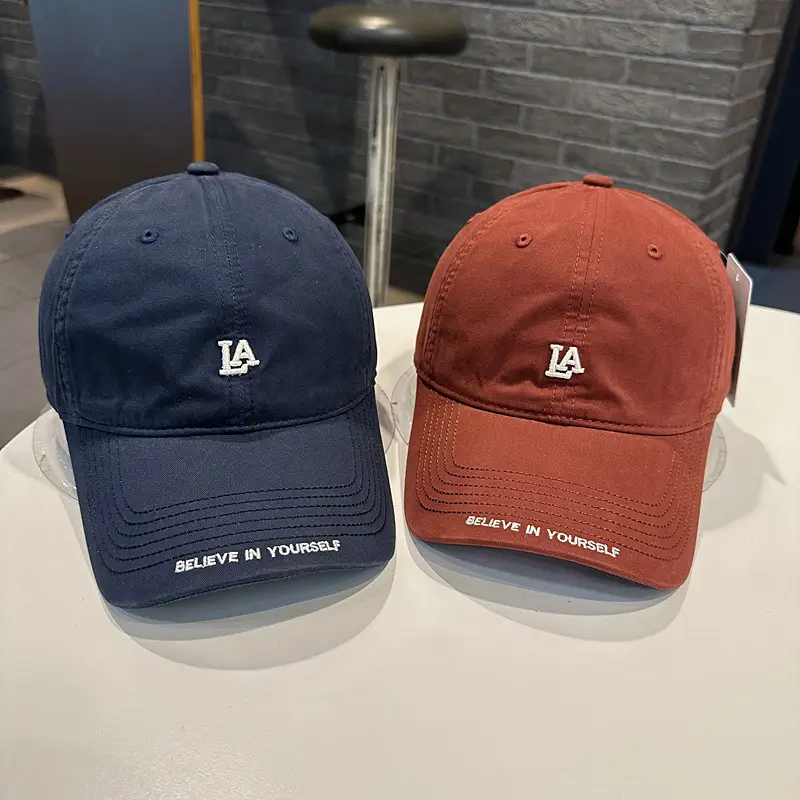 Women Baseball Cap LA Logo Casual Curved Bim — feature 5
