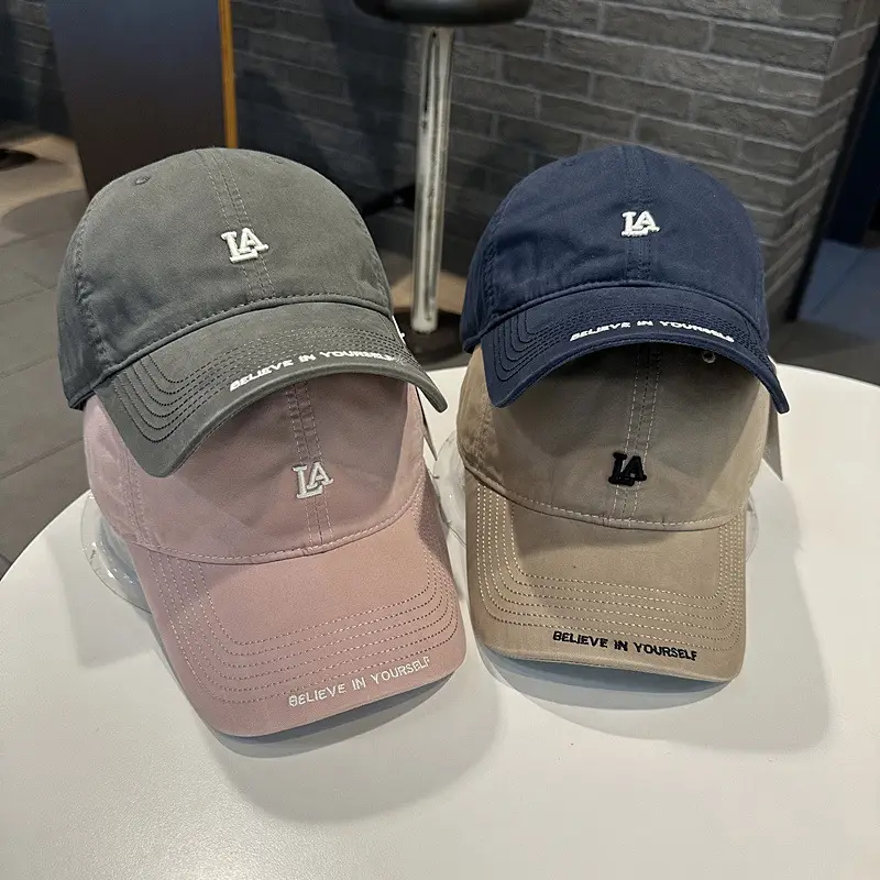 Women Baseball Cap LA Logo Casual Curved Bim — feature 7