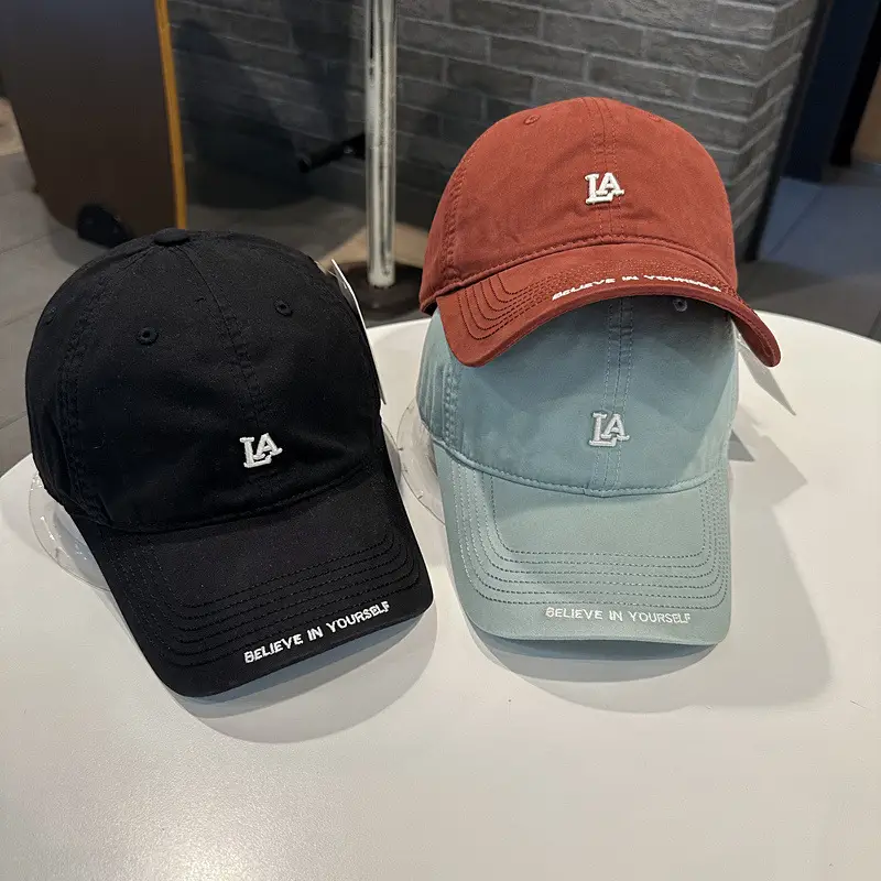 Women Baseball Cap LA Logo Casual Curved Bim — feature 8