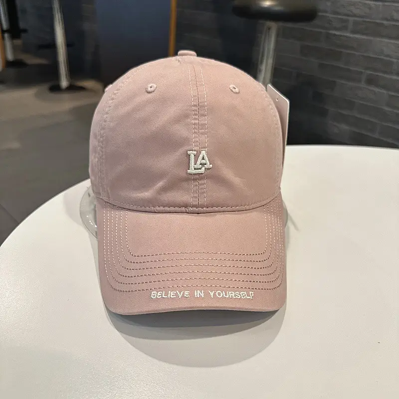 Women Baseball Cap LA Logo Casual Curved Bim - Image 2