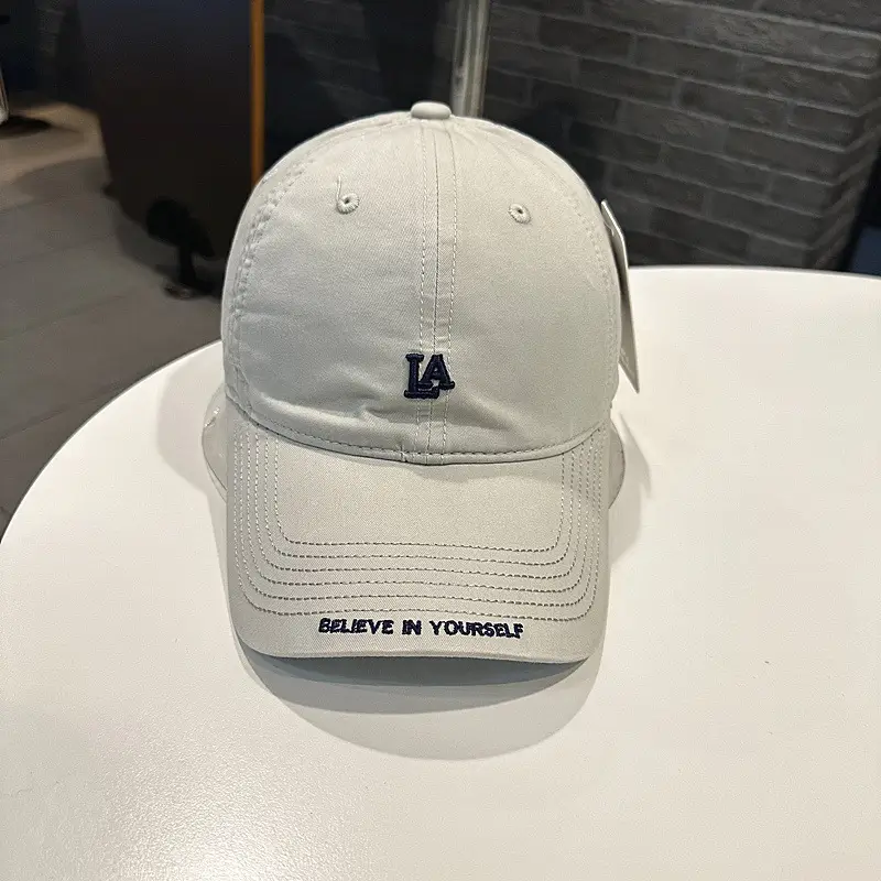 Women Baseball Cap LA Logo Casual Curved Bim - Image 3