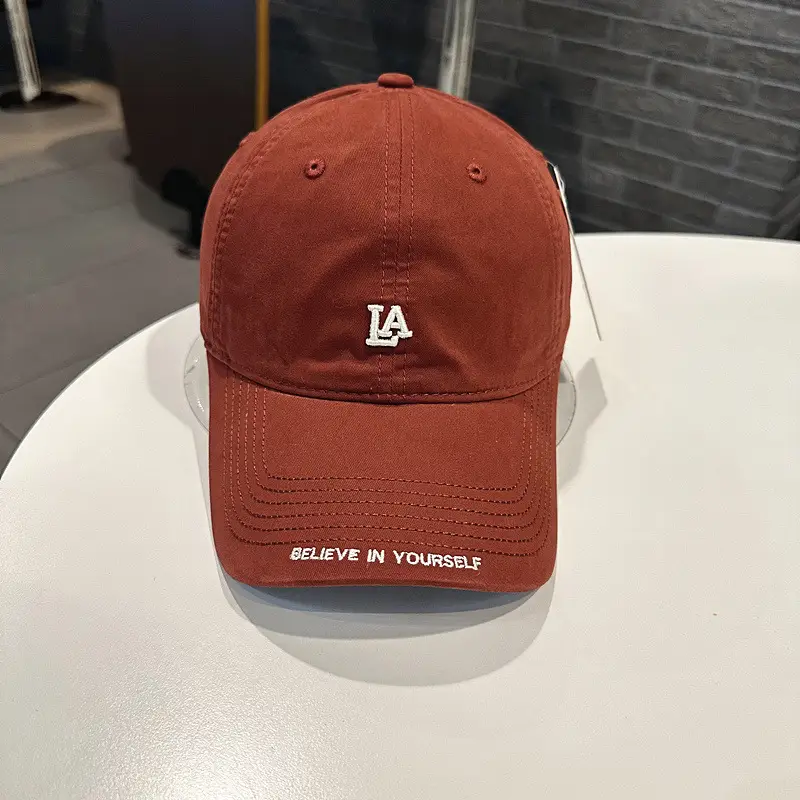 Women Baseball Cap LA Logo Casual Curved Bim - Image 5