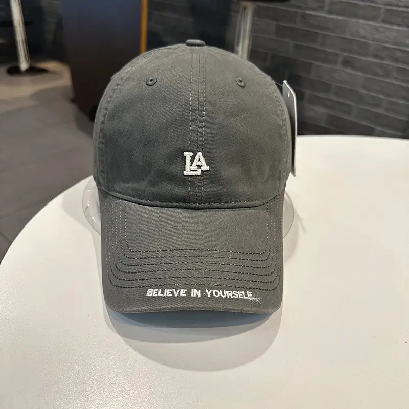 Women Baseball Cap LA Logo Casual Curved Bim - Image 7