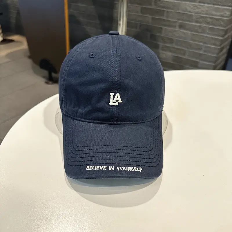 Women Baseball Cap LA Logo Casual Curved Bim - Image 8