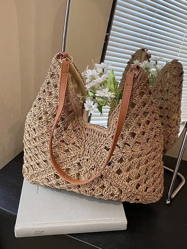 Woven Straw Bag for Women 2025 New Seaside Holiday - Image 6