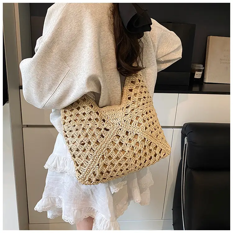 Woven Straw Bag for Women 2025 New Seaside Holiday — feature 11