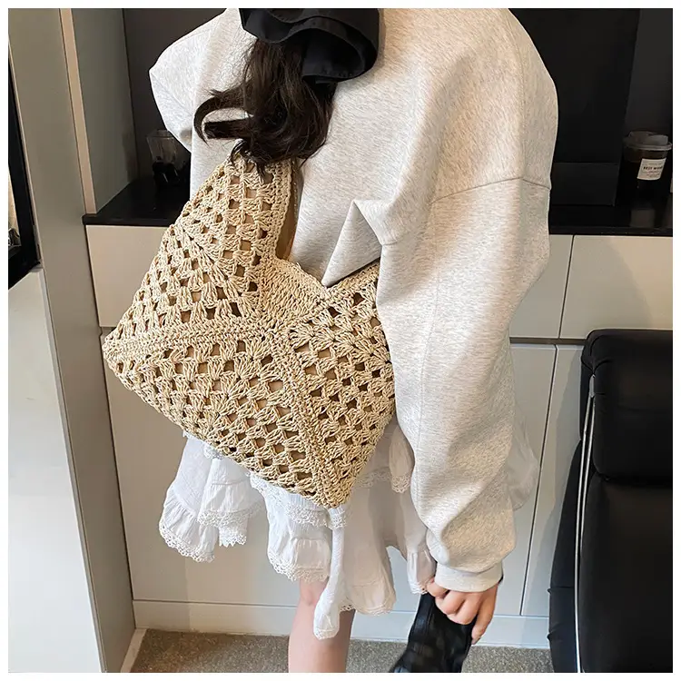 Woven Straw Bag for Women 2025 New Seaside Holiday — feature 12