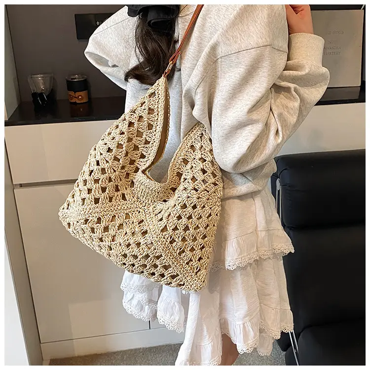 Woven Straw Bag for Women 2025 New Seaside Holiday — feature 14