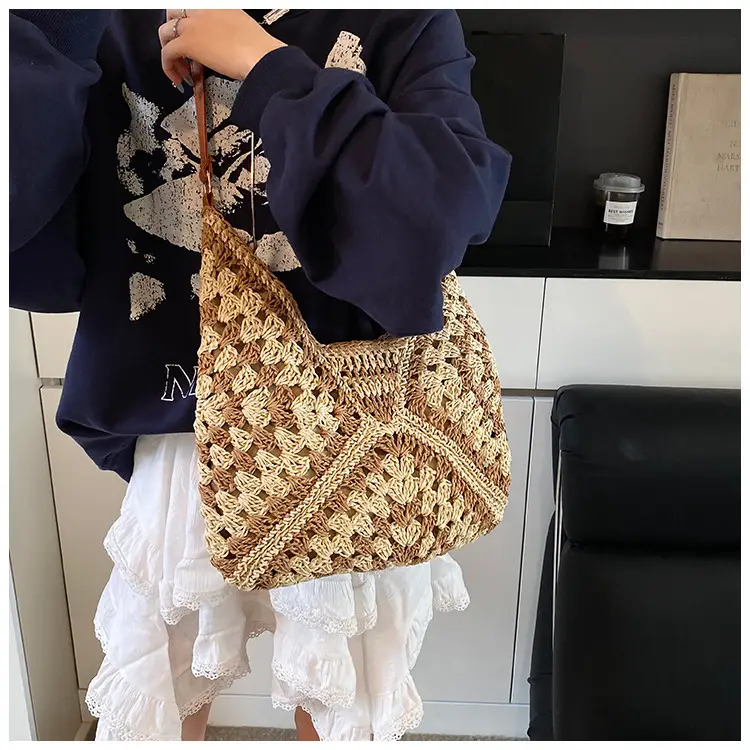 Woven Straw Bag for Women 2025 New Seaside Holiday — feature 18