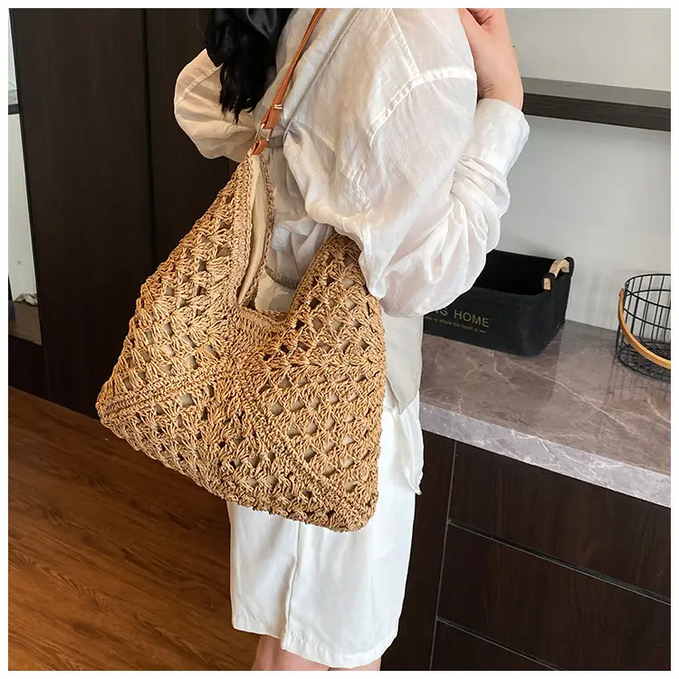 Woven Straw Bag for Women 2025 New Seaside Holiday — feature 9