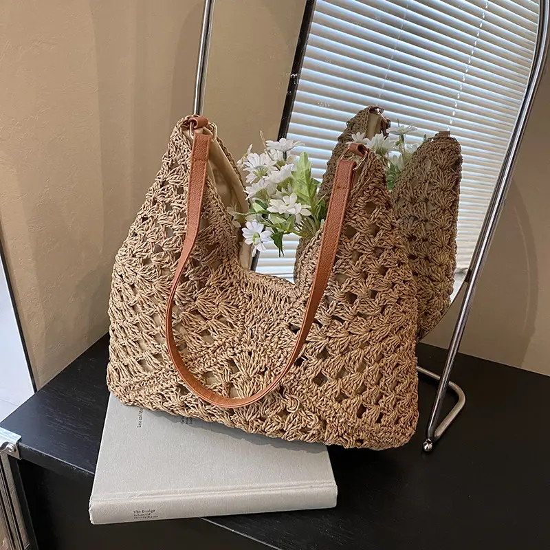 Woven Straw Bag for Women 2025 New Seaside Holiday - Image 2