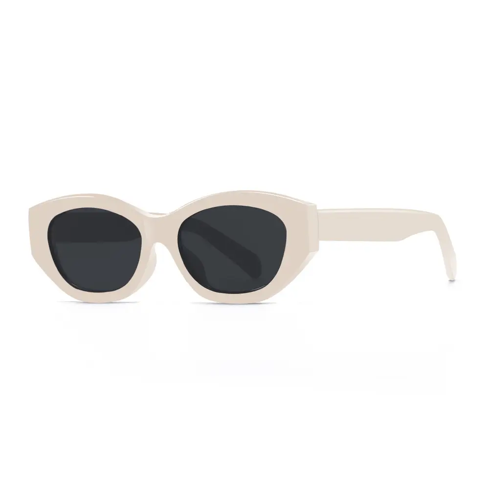 Retro Cat-Eye Sunglasses UV Protection Black - Image 2