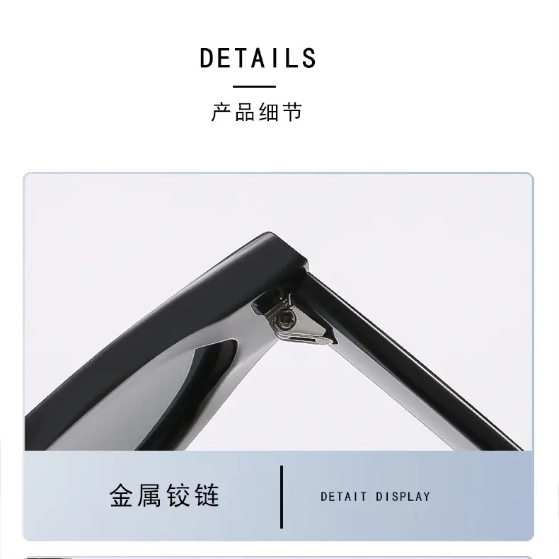 Retro Cat-Eye Sunglasses UV Protection Black — feature 4