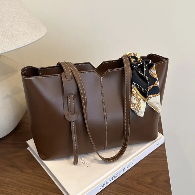 Black Luxury Shoulder Bag with Gold Embroidery - Image 3