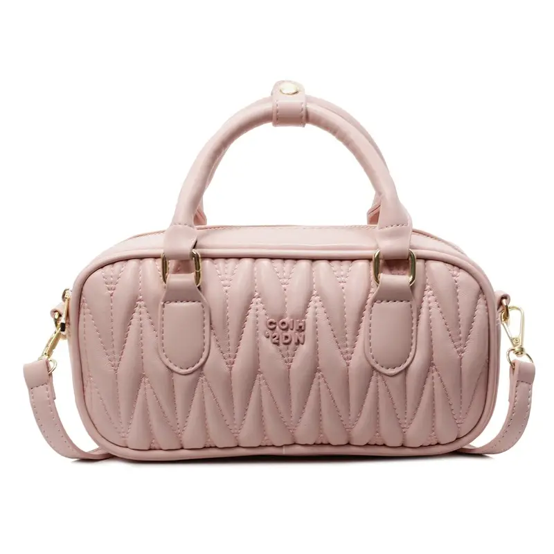 Women's Pink Quilted Shoulder Crossbody Bag 2025 - Image 2