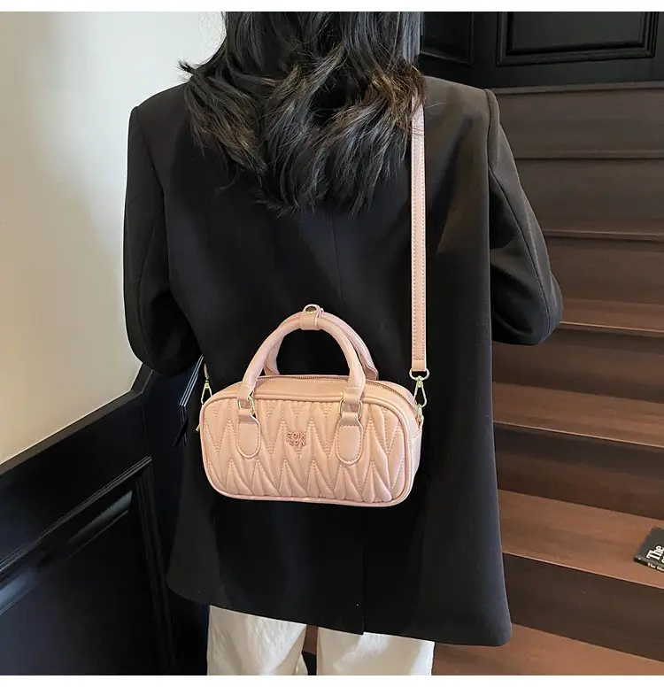 Women's Pink Quilted Shoulder Crossbody Bag 2025 — feature 20