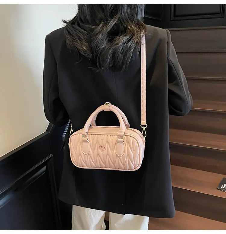 Women's Pink Quilted Shoulder Crossbody Bag 2025 — feature 21