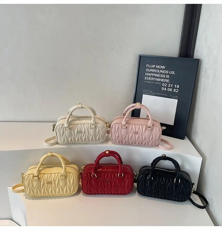 Women's Pink Quilted Shoulder Crossbody Bag 2025 — feature 27