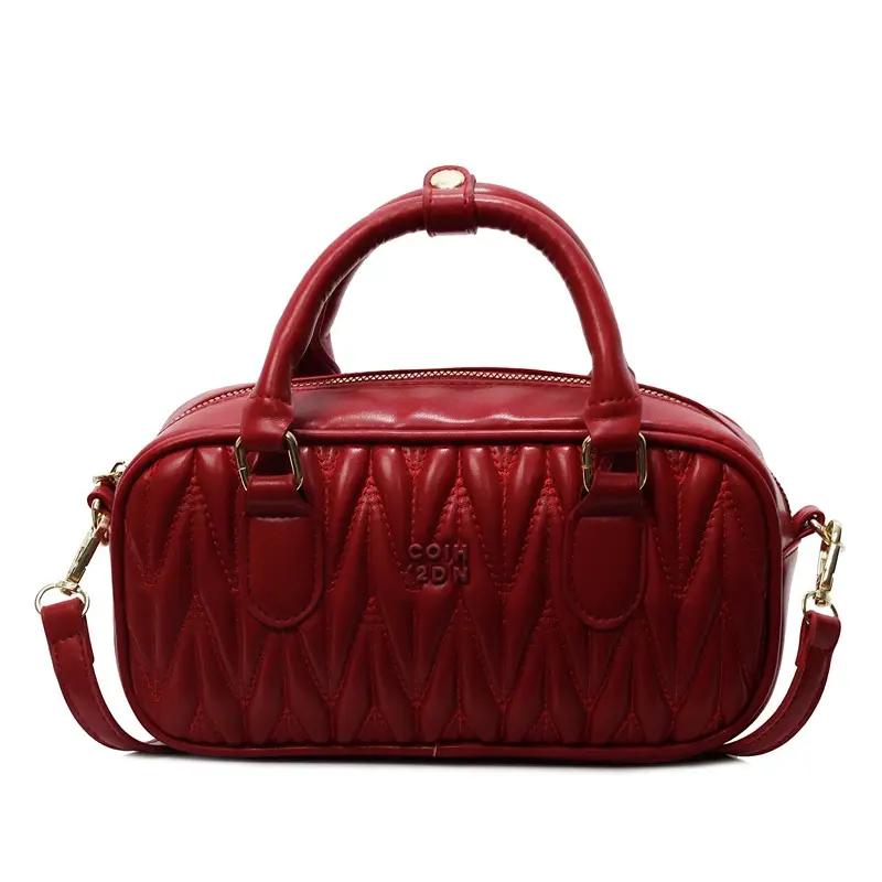 Women's Pink Quilted Shoulder Crossbody Bag 2025 - Image 5