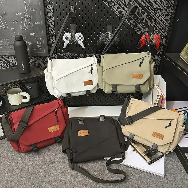 Crossbody Bag for Men Japanese Style Harajuku Messenger Bag - Image 9