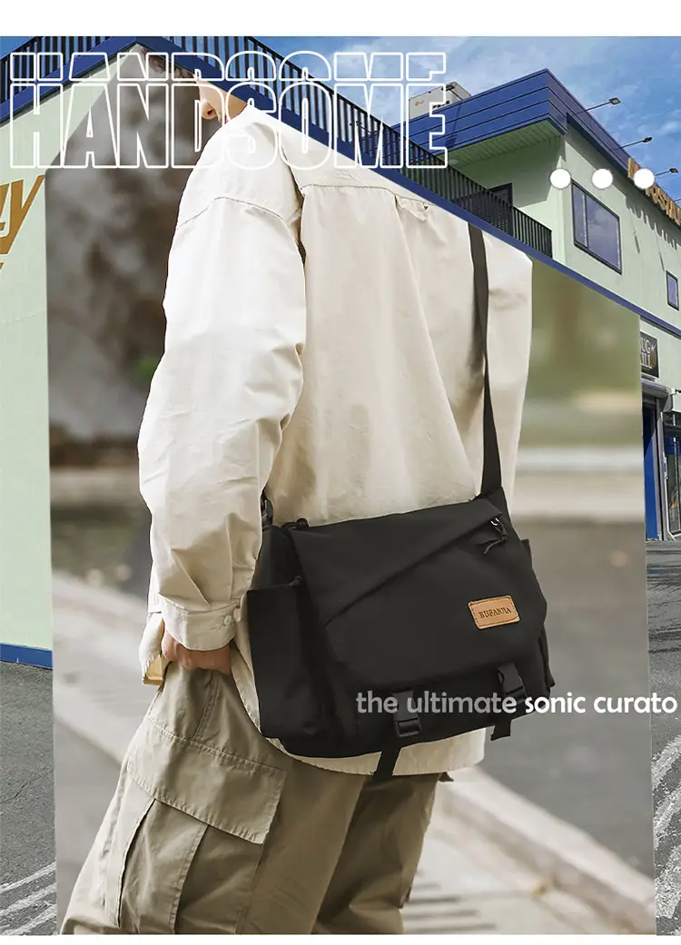 Crossbody Bag for Men Japanese Style Harajuku Messenger Bag — feature 1
