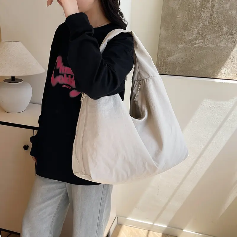 Women Large Red Canvas Tote Bag
