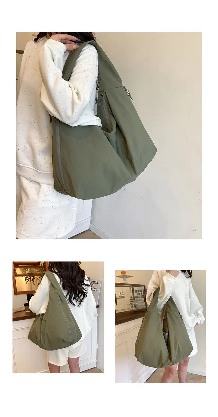 Women Large Red Canvas Tote Bag — feature 14