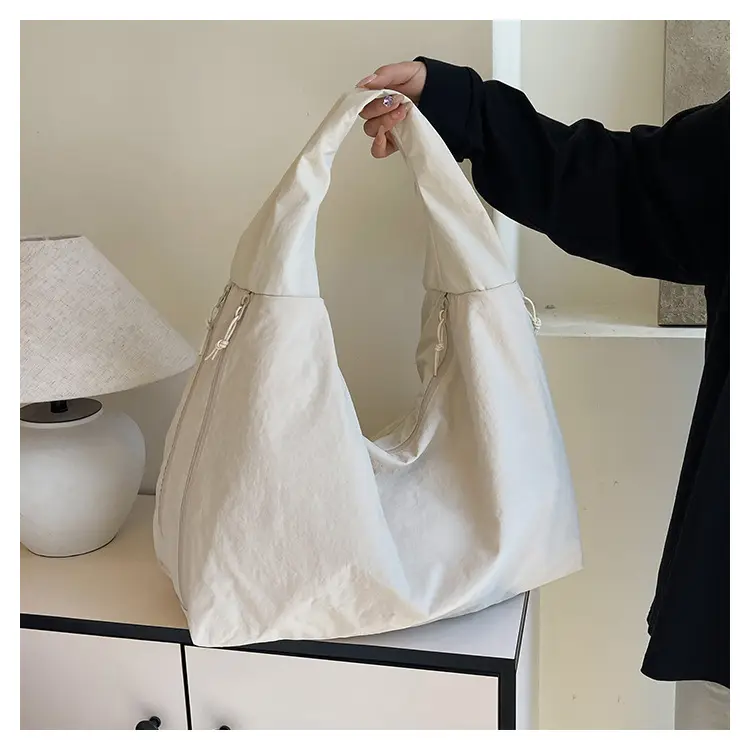 Women Large Red Canvas Tote Bag — feature 18