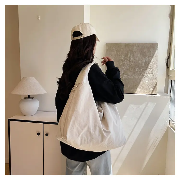 Women Large Red Canvas Tote Bag — feature 19