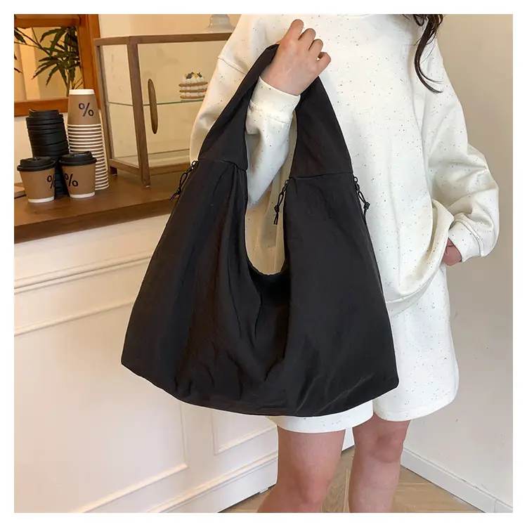 Women Large Red Canvas Tote Bag — feature 24