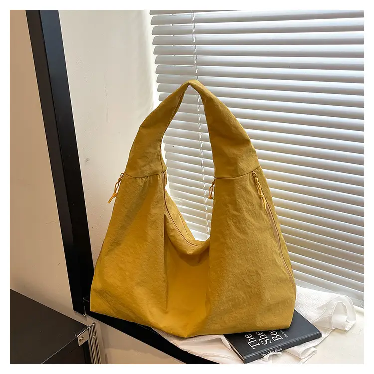 Women Large Red Canvas Tote Bag — feature 27