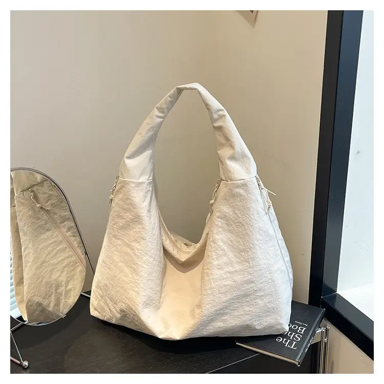 Women Large Red Canvas Tote Bag — feature 28