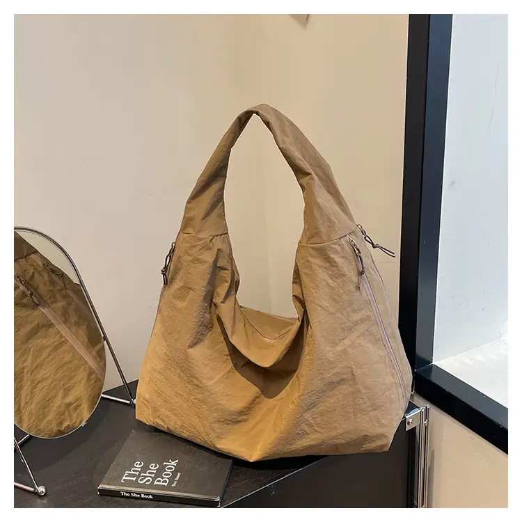 Women Large Red Canvas Tote Bag — feature 29