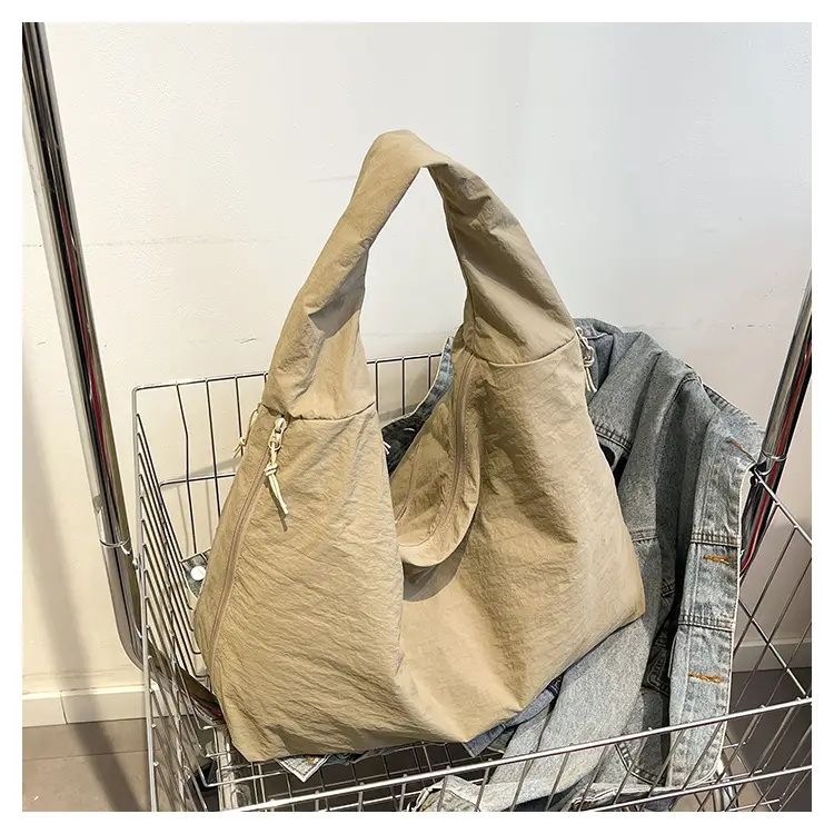 Women Large Red Canvas Tote Bag — feature 32