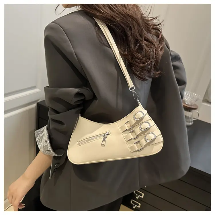Women's 2025 Style Shoulder Bag with Studded Design — feature 11