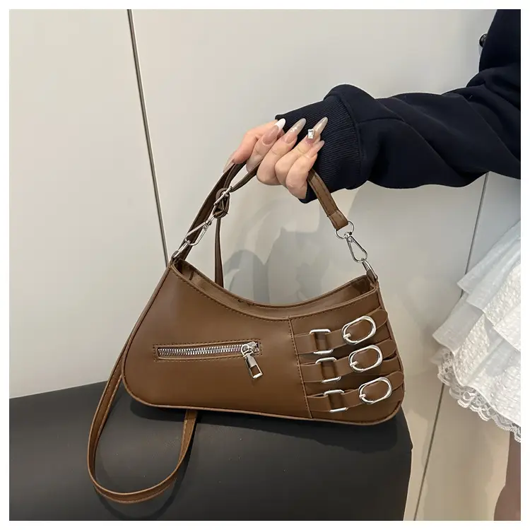 Women's 2025 Style Shoulder Bag with Studded Design — feature 12