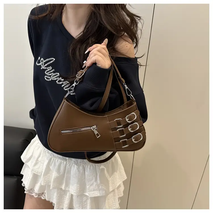 Women's 2025 Style Shoulder Bag with Studded Design — feature 13