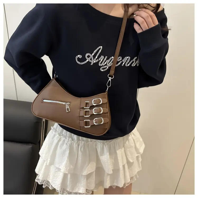 Women's 2025 Style Shoulder Bag with Studded Design — feature 14