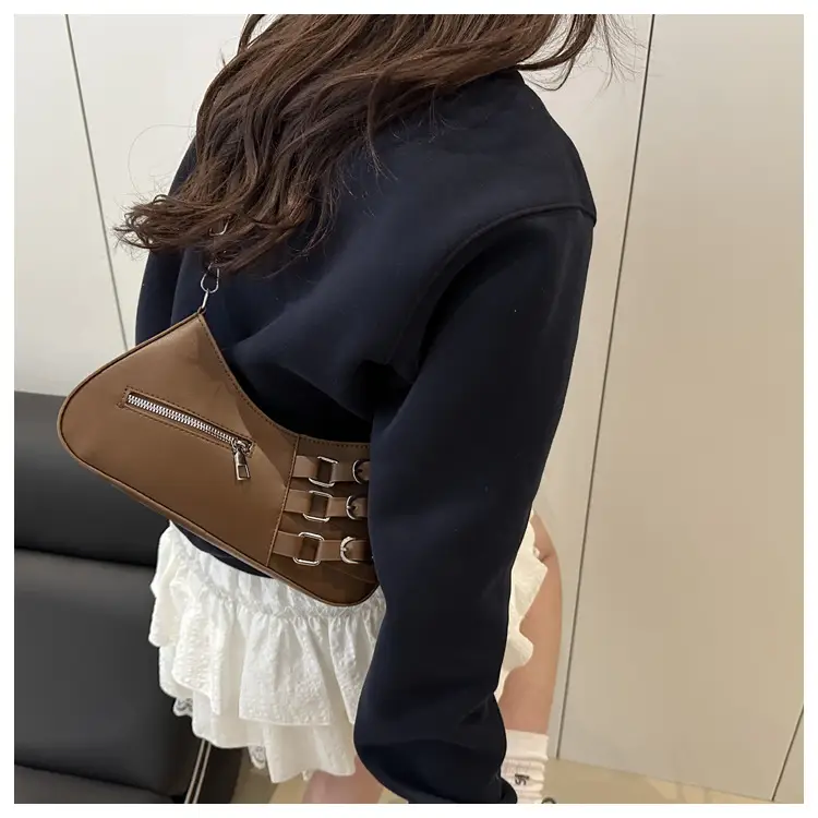 Women's 2025 Style Shoulder Bag with Studded Design — feature 15