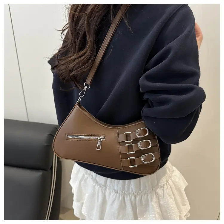 Women's 2025 Style Shoulder Bag with Studded Design — feature 17