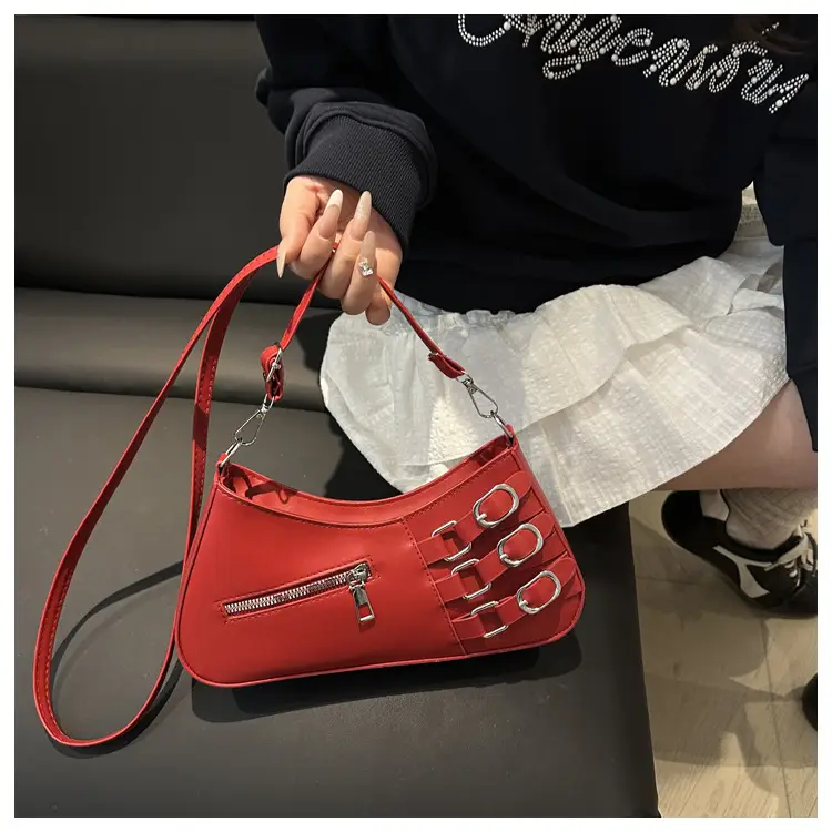 Women's 2025 Style Shoulder Bag with Studded Design — feature 18